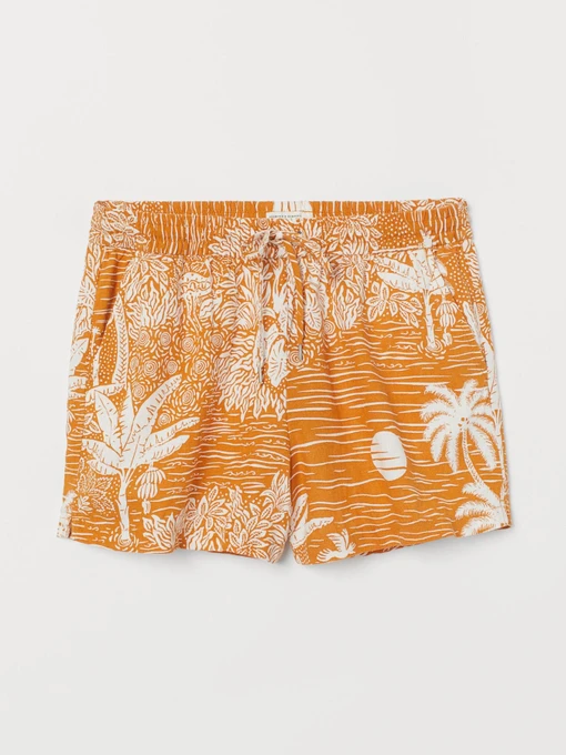Шорти H&M модель 8668551wer_Тыквенный Фото