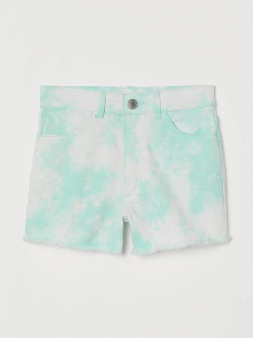 Шорты H&M модель 9283863kwer_Бирюзовый Фото