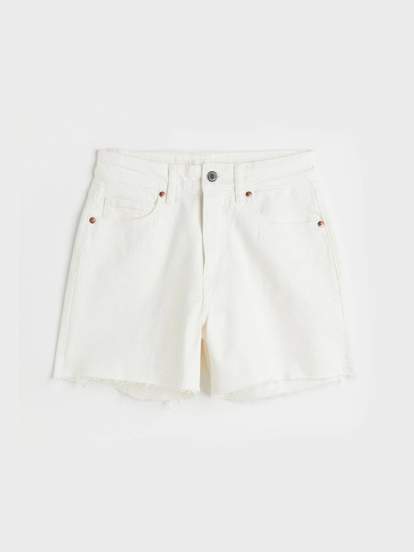 Шорты H&M модель 8650733wer_Молочный Фото