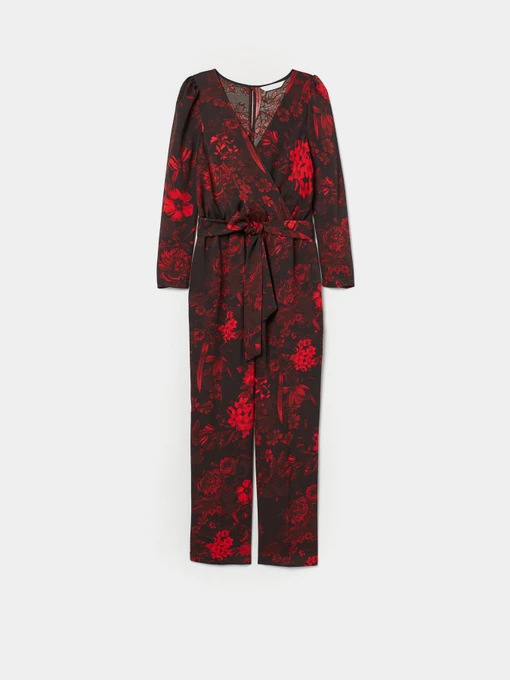 Комбінезони H&M модель 7960460sm_черный красные цветы Фото