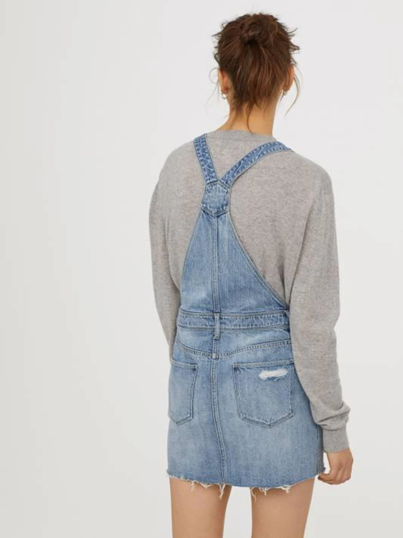 Платья H&M модель 5551102ral_Синий вымытый Фото