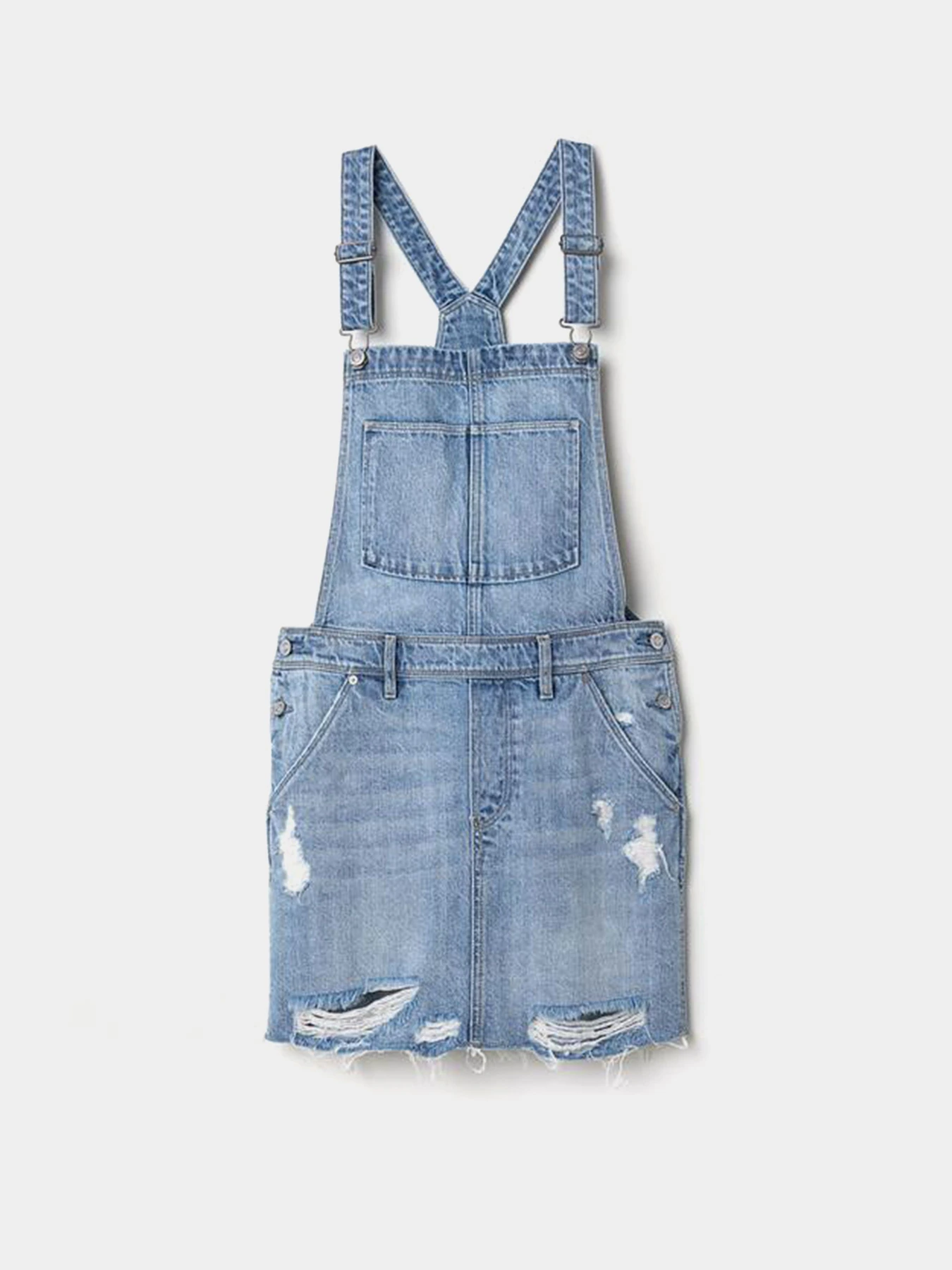 Платья H&M модель 5551102ral_Синий вымытый Фото