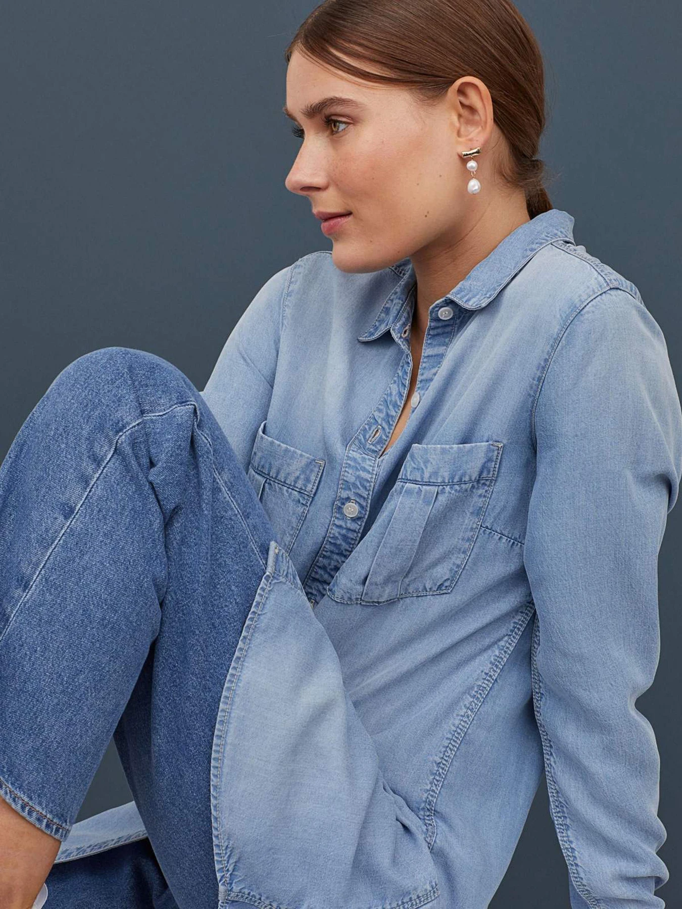 Платья H&M модель 9297514wer_Голубой Фото