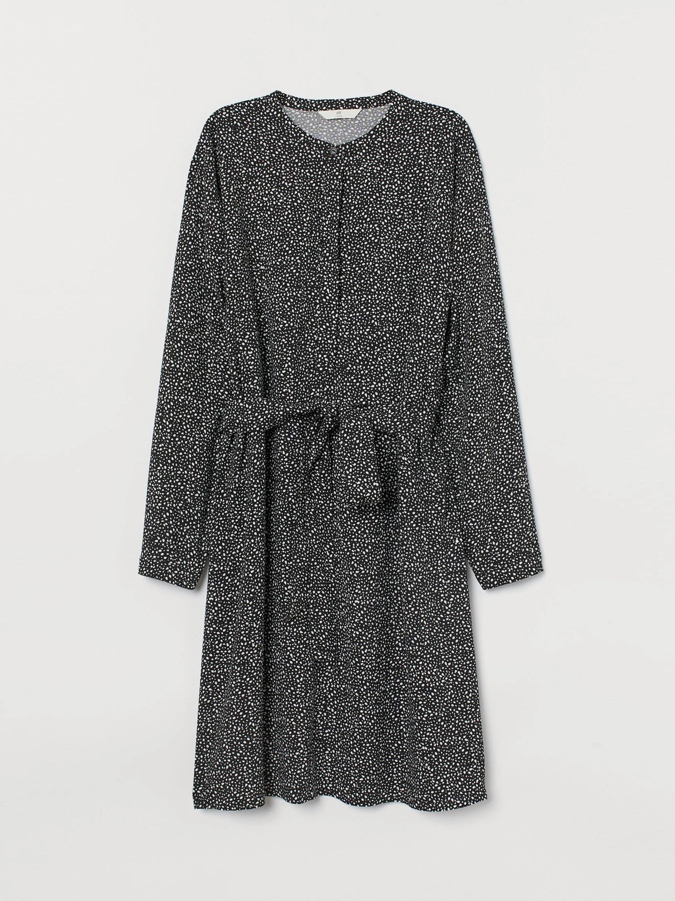 Платья H&M модель 8222031wer_Черно-белый в горошек Фото