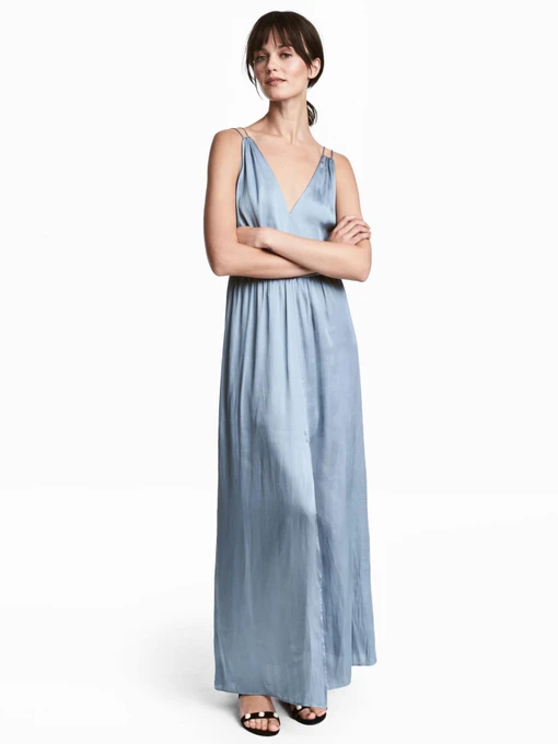 Платья H&M модель 4946785wer_Серо-голубой Фото