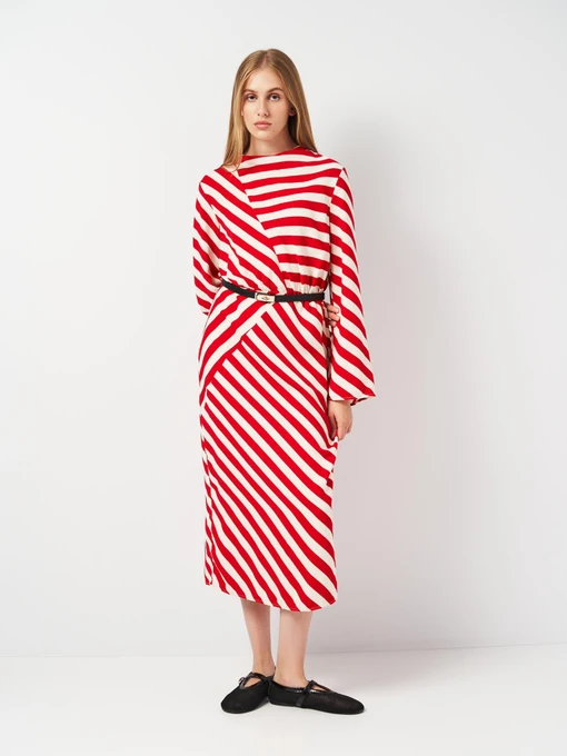 Платья H&M модель 5551101ral_Красно-белый Фото