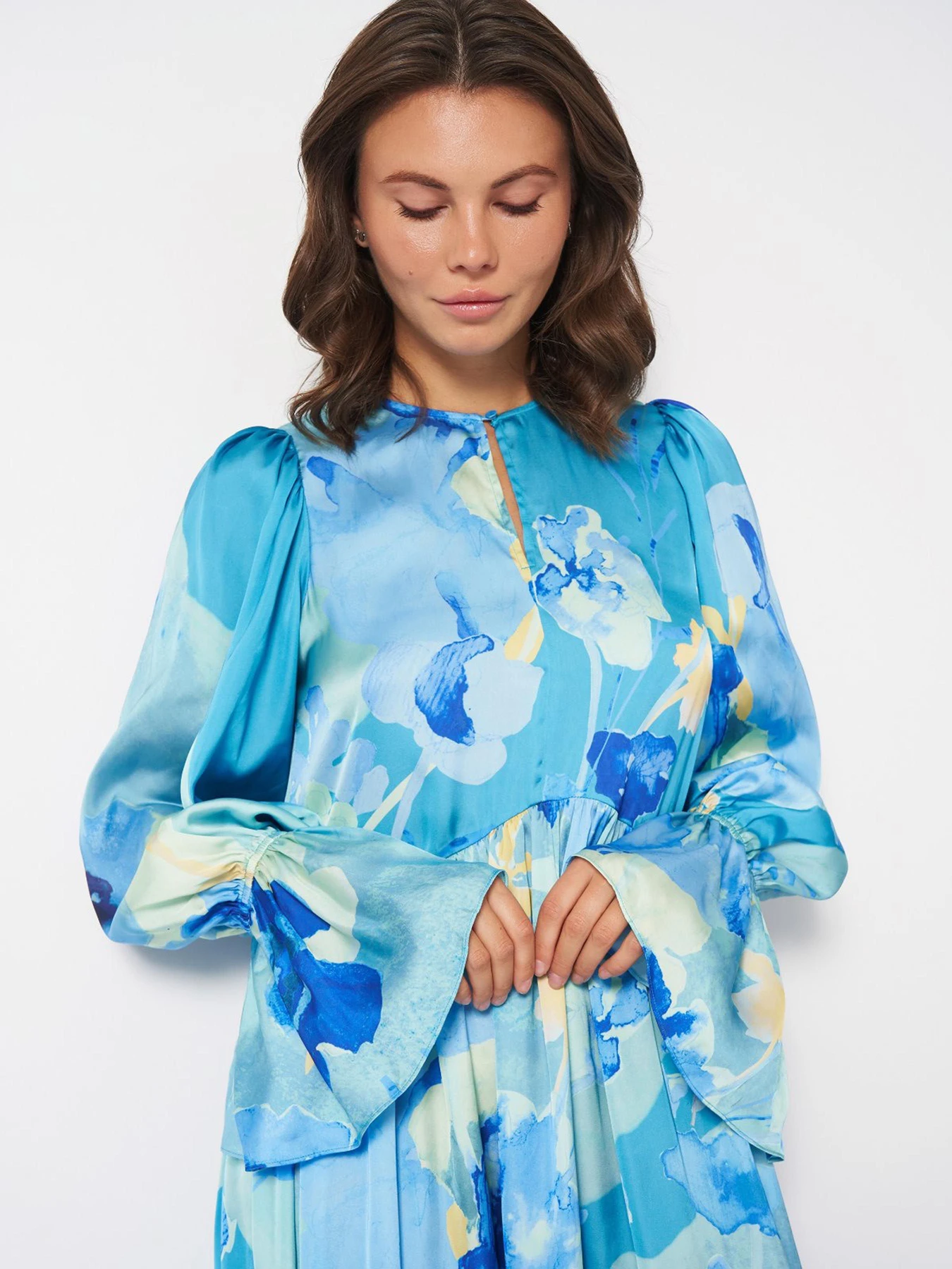 Платья H&M модель 1125669wer_Бирюзовый Фото