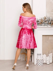 Платья ISSA Plus модель 12365_raspberry Фото