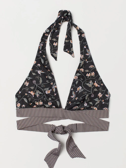 Одяг для пляжу H&M модель 5632047dm_Черный цветы Фото