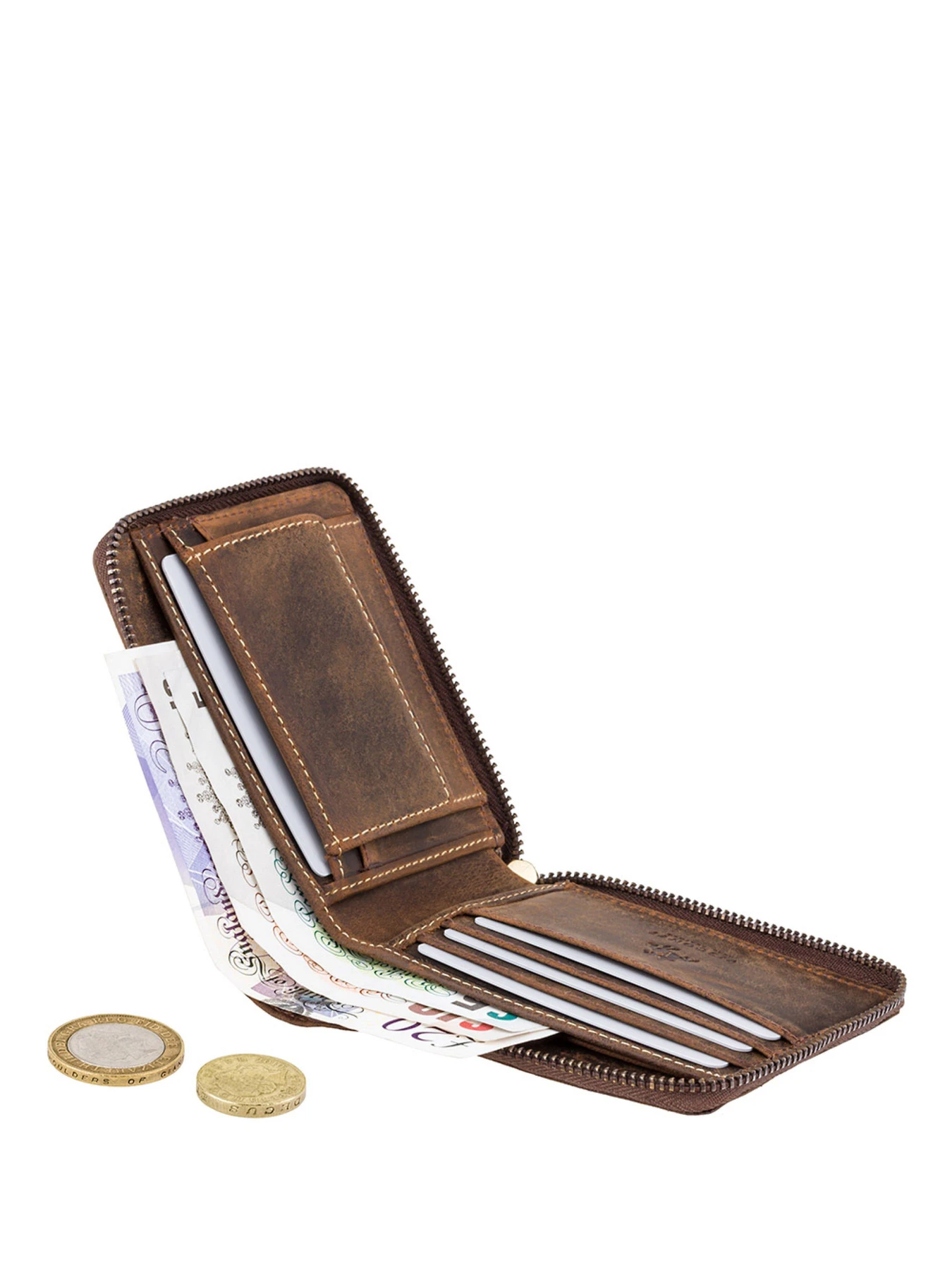 Кошельки Visconti Bullet модель 702 OIL TAN Фото