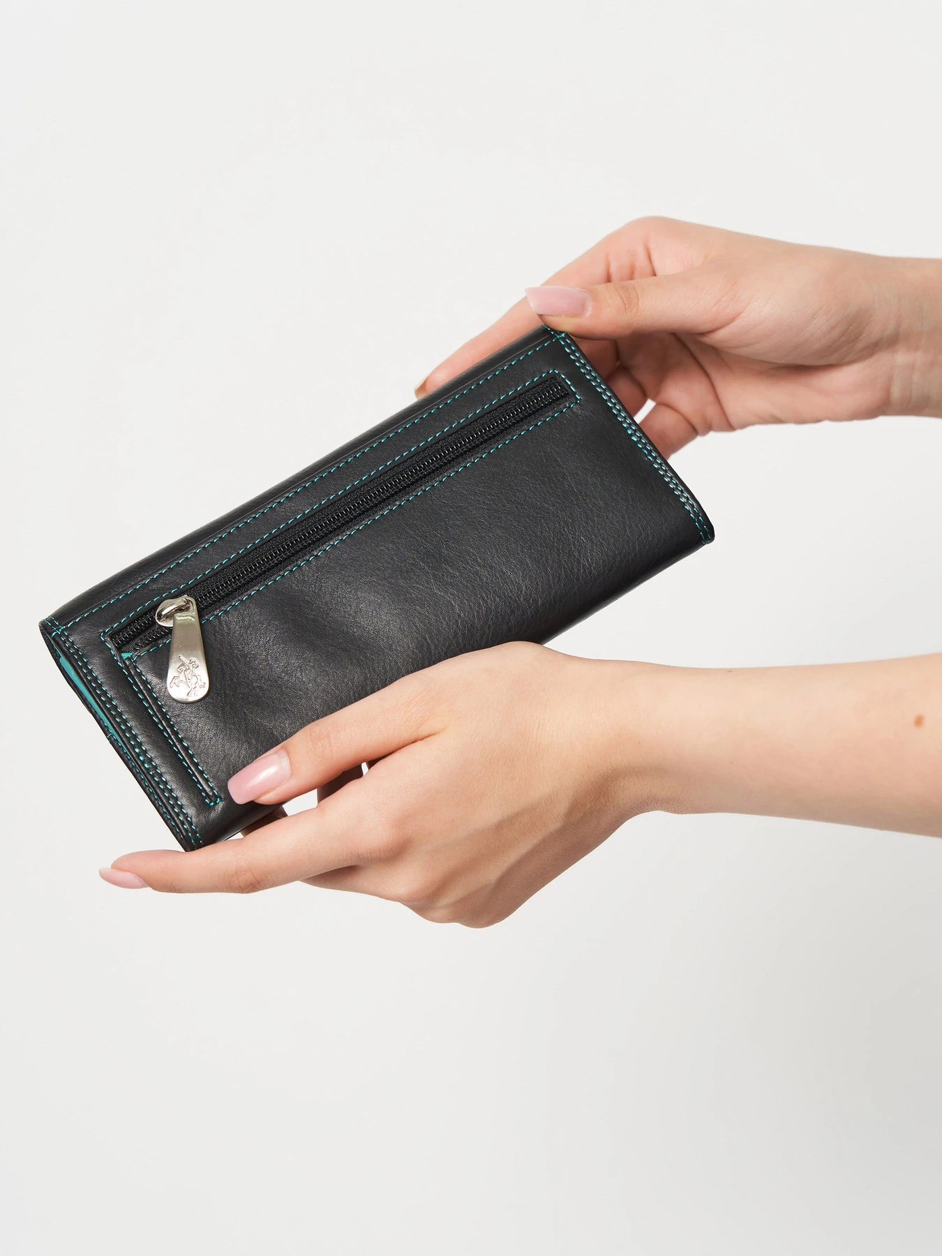Кошельки Visconti модель CD21 BLK/AQUA Кошельки Visconti модель CD21 BLK/AQUA Фото