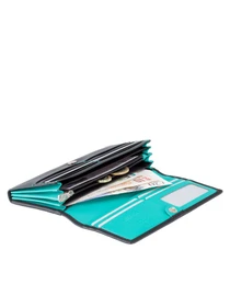 Кошельки Visconti модель CD21 BLK/AQUA Фото