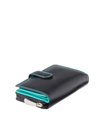Кошельки Visconti модель CD22 BLK/AQUA Фото