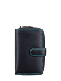 Кошельки Visconti модель CD22 BLK/AQUA Фото