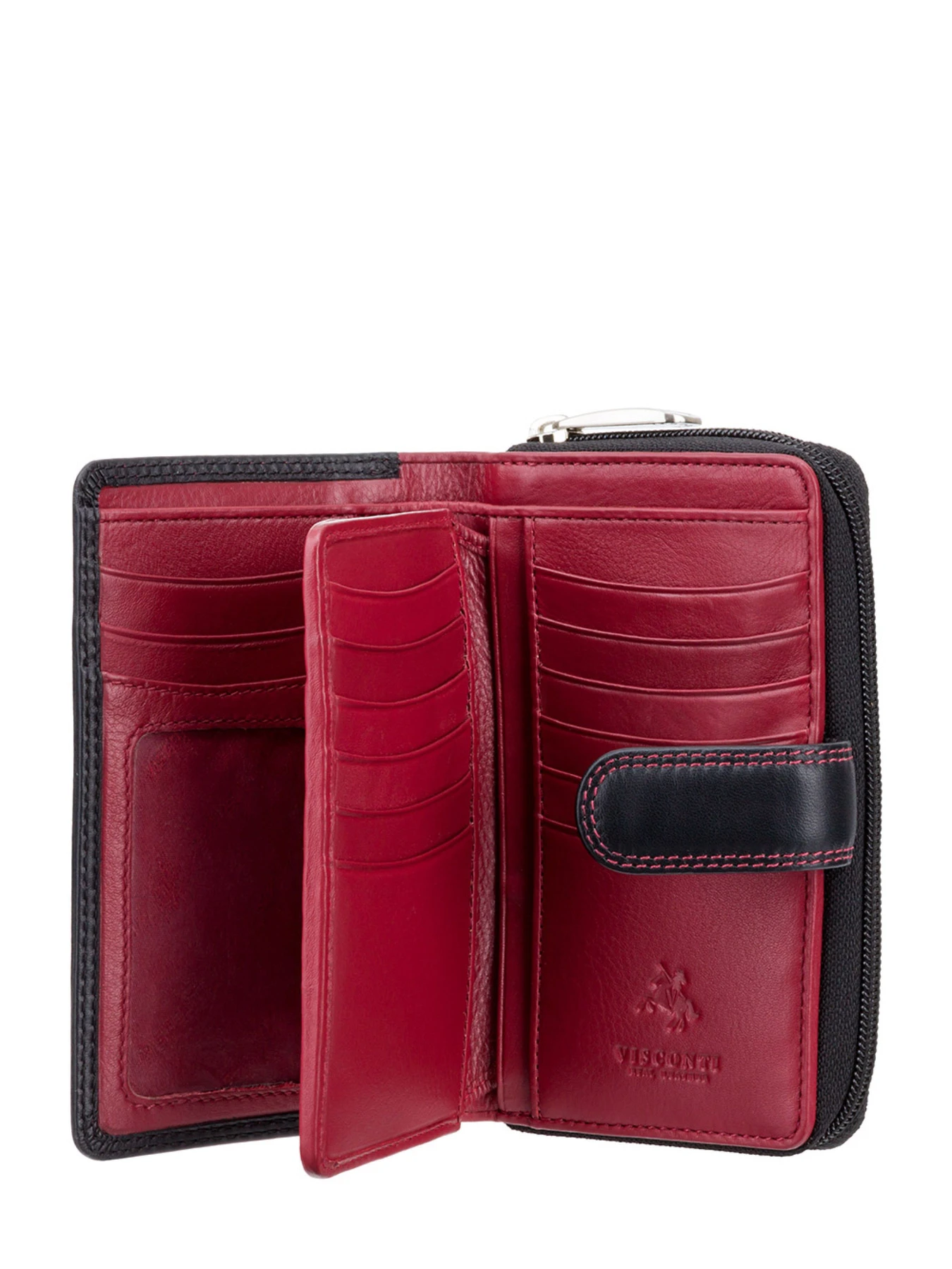 Гаманці Visconti модель CD22 BLK/RED Фото