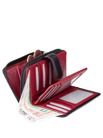 Гаманці Visconti модель CD22 BLK/RED Фото