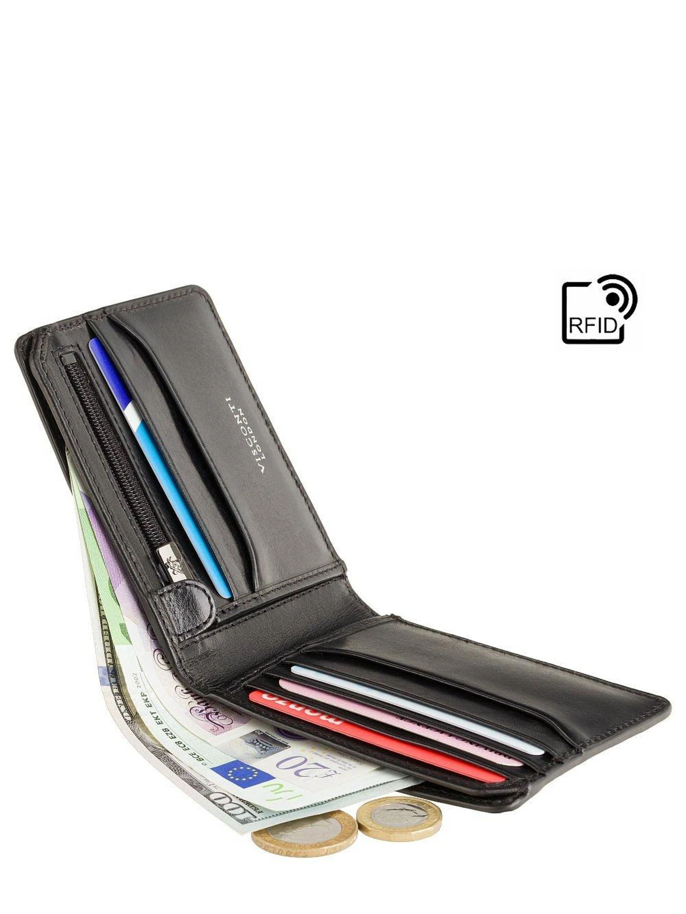 Кошельки Visconti модель ENZ78 BLK Кошельки Visconti модель ENZ78 BLK Фото