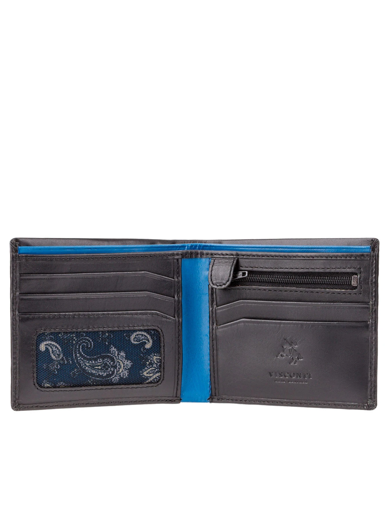 Кошельки Visconti модель PM101 BLK/BLUE Кошельки Visconti модель PM101 BLK/BLUE Фото