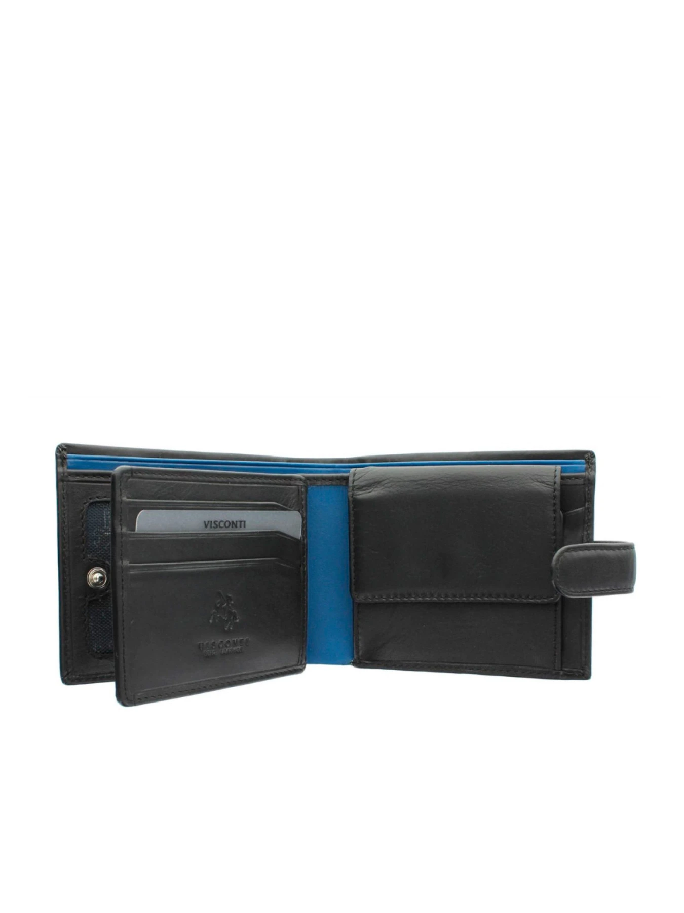 Кошельки Visconti модель PM102 BLK/BLUE Кошельки Visconti модель PM102 BLK/BLUE Фото