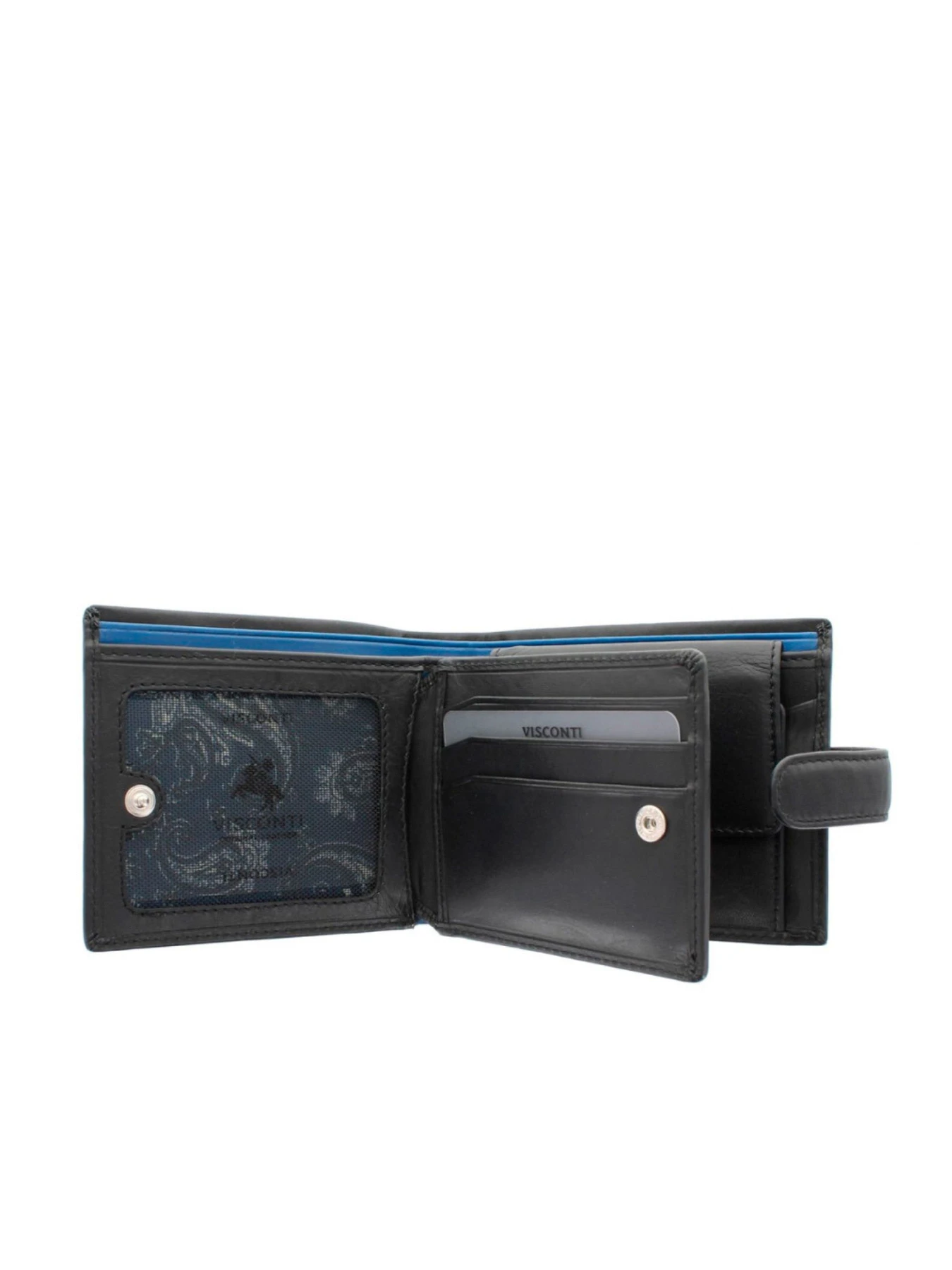 Кошельки Visconti модель PM102 BLK/BLUE Кошельки Visconti модель PM102 BLK/BLUE Фото