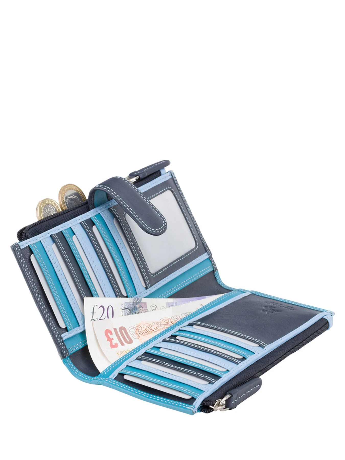 Кошельки Visconti модель RB100 BLUE M Кошельки Visconti модель RB100 BLUE M Фото