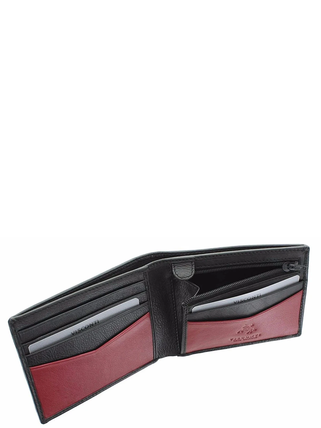 Гаманці Visconti модель VSL20 BLK/RED Фото