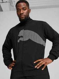 Худі та світшоти PUMA Train Big Cat Woven Jacket модель 525960 Фото