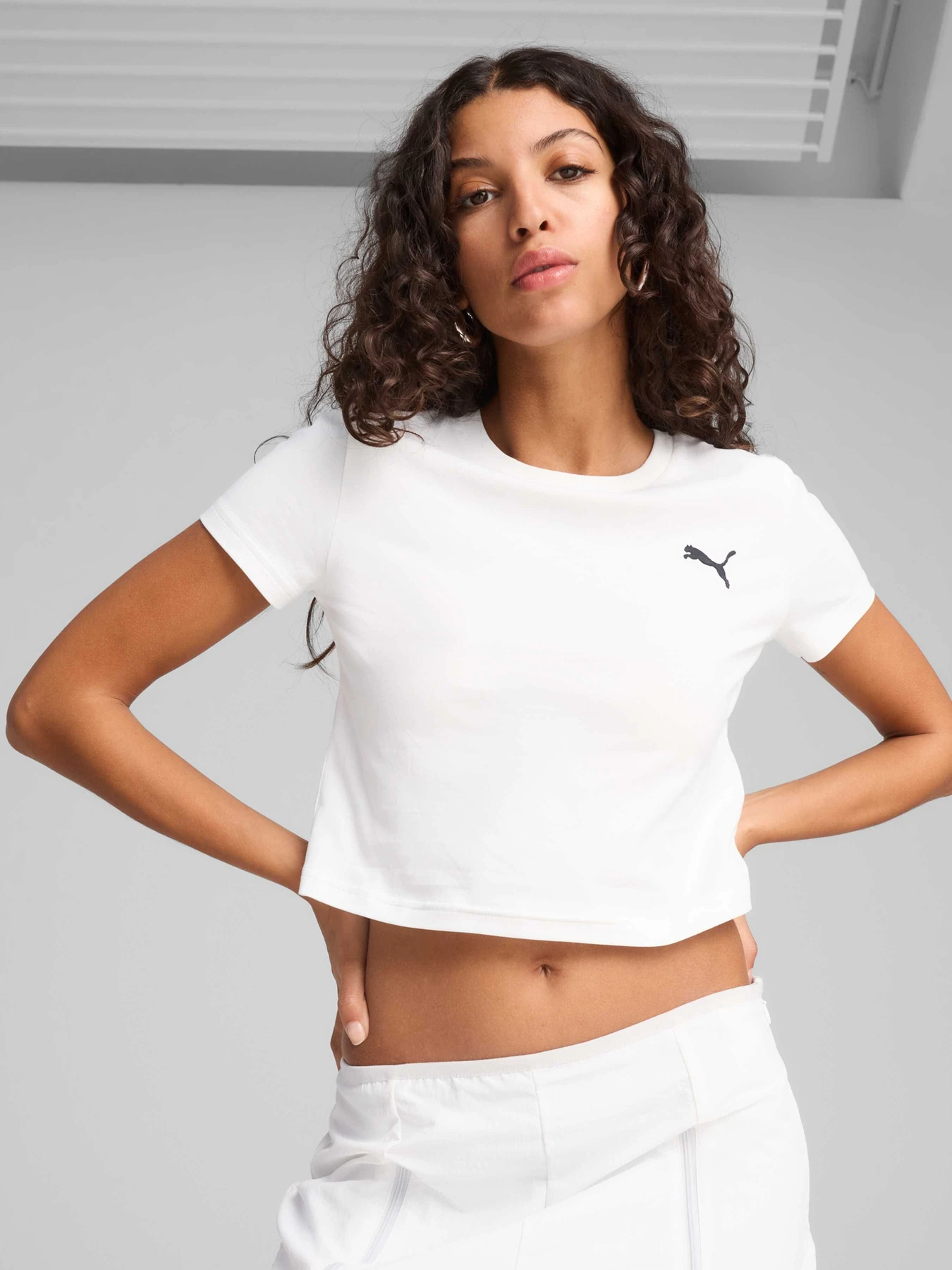Футболки и поло PUMA Wardrobe Ess Baby Tee модель 629745 Футболки и поло PUMA Wardrobe Ess Baby Tee модель 629745 Фото