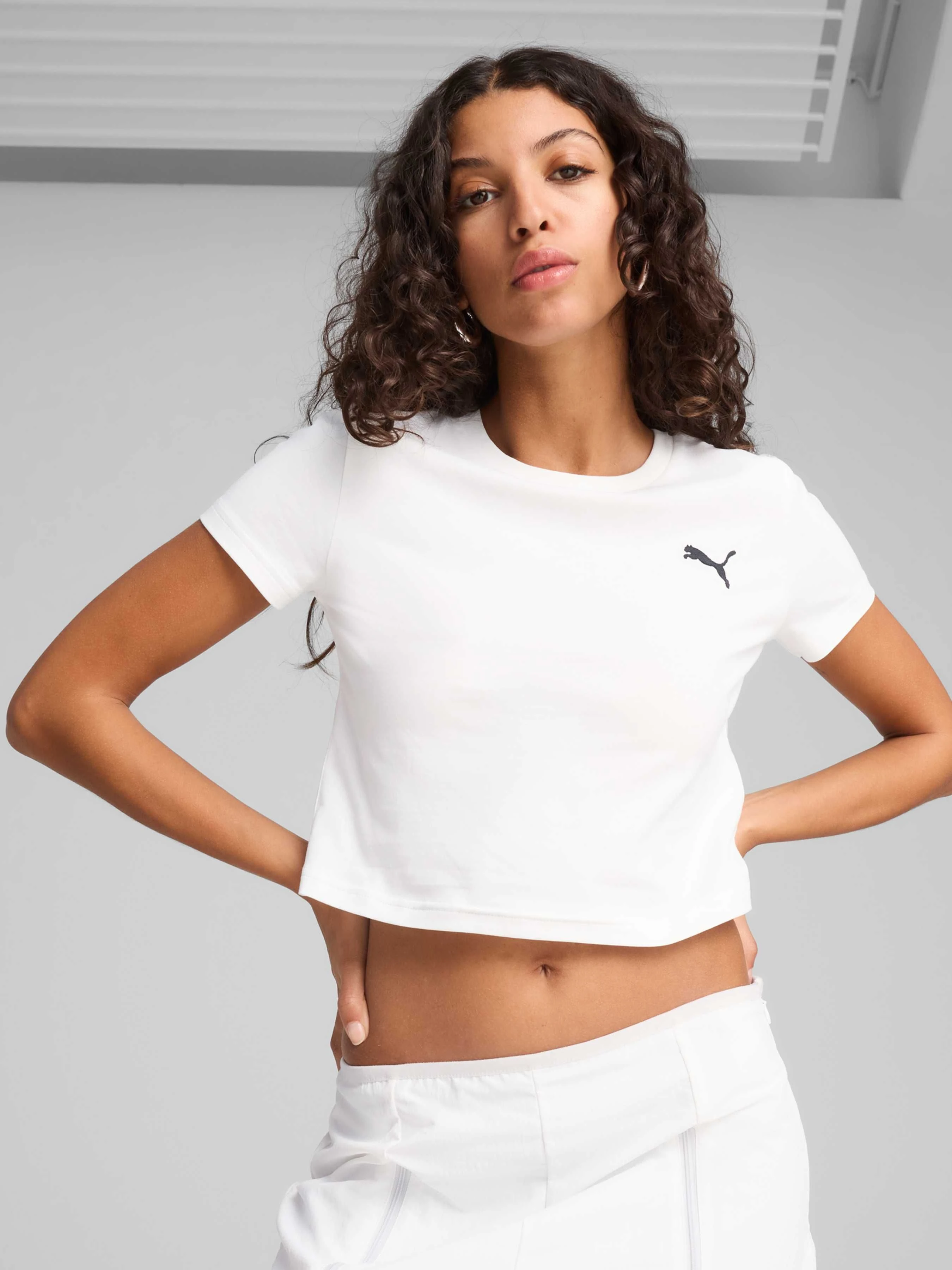 Жіноча Футболка PUMA Wardrobe Ess Baby Tee фото 3