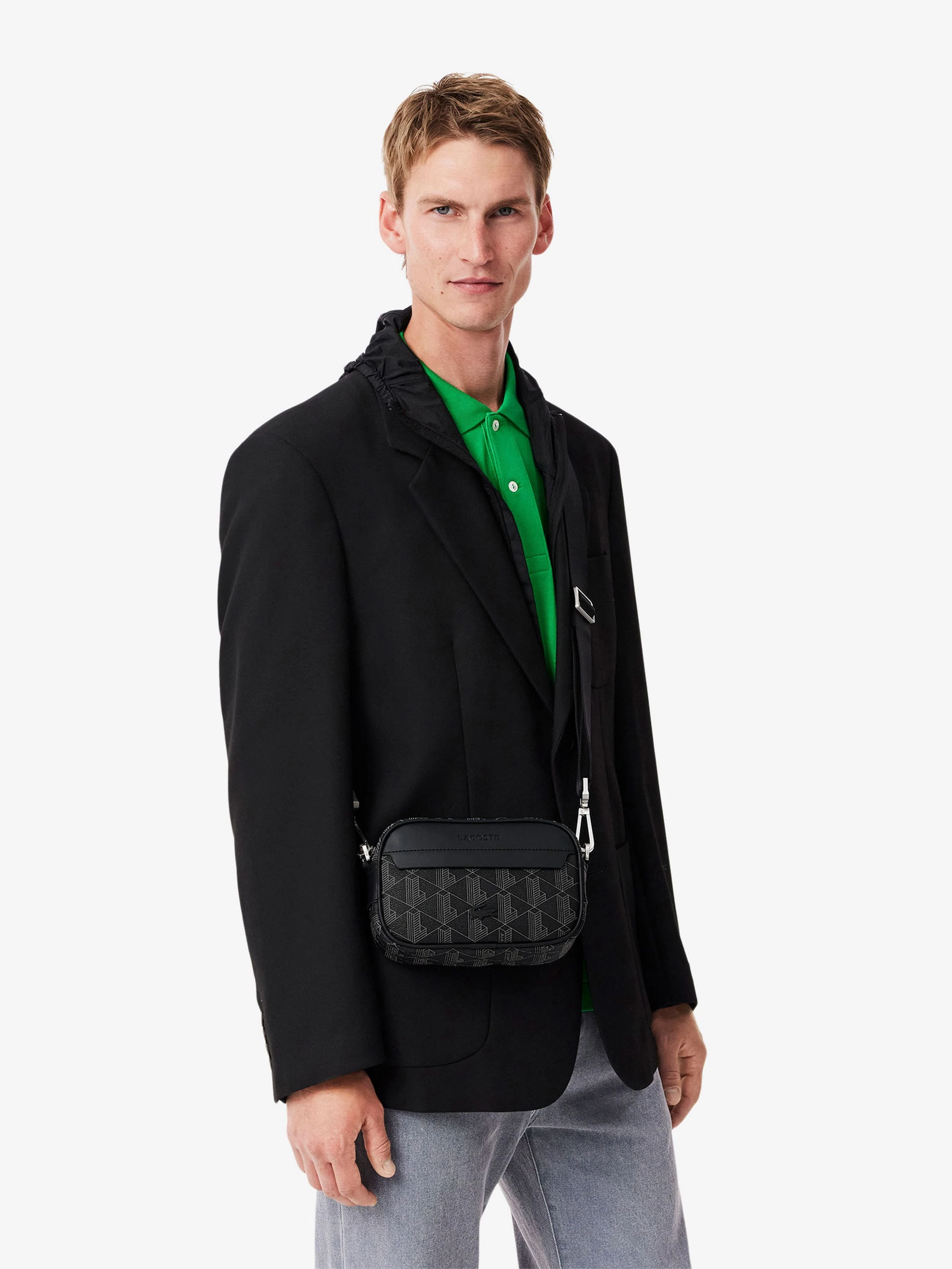 Lacoste Мессенджер колір чорний фото 2