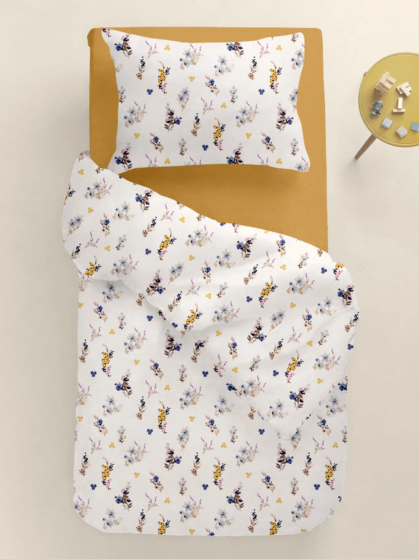 Дитяча постільна білизна в ліжечко SUMMER GARDEN Cosas модель FlowersBavovna_16Mustard_140 Дитяча постільна білизна в ліжечко SUMMER GARDEN Cosas модель FlowersBavovna_16Mustard_140 Фото