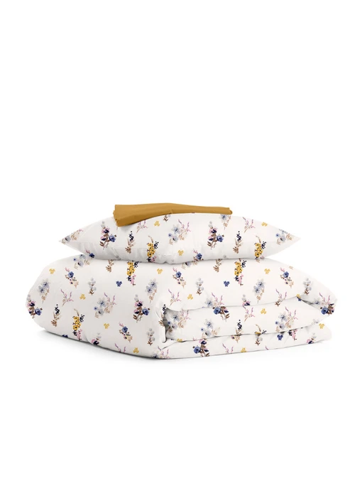 Дитяча постільна білизна в ліжечко SUMMER GARDEN Cosas модель FlowersBavovna_16Mustard_140 Фото