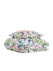 Детское постельное белье в кроватку KOLIBRI Cosas модель KolibriVioletWhite_40Rose_140 Фото