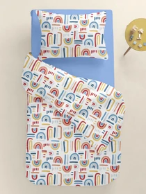 Детское постельное белье в кроватку RAINBOWS Cosas модель RainbowAbstract_61Wave_140 Фото