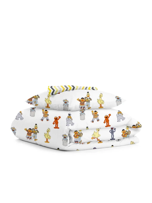 Детское постельное белье в кроватку SESAME STREET Cosas модель Jerks_ZigYellowGrey_140 Фото