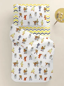 Детское постельное белье в кроватку SESAME STREET Cosas модель Jerks_ZigYellowGrey_140 Фото
