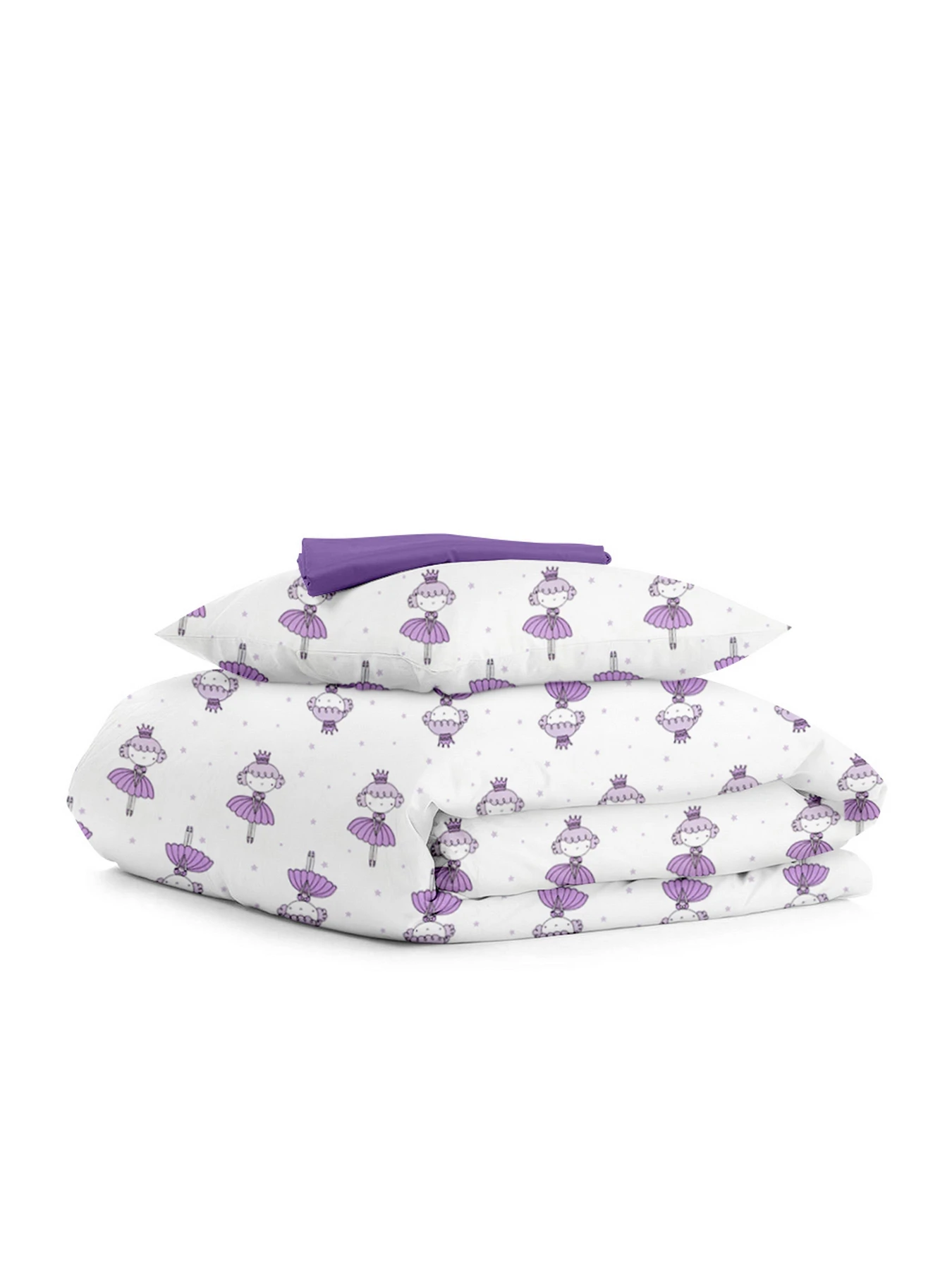 Детское постельное белье в кроватку PRINCESS Cosas модель PrincessVioletta_PlumLight48_140 Детское постельное белье в кроватку PRINCESS Cosas модель PrincessVioletta_PlumLight48_140 Фото