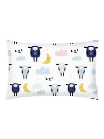 Детское постельное белье в кроватку SHEEPS Cosas модель SheepBlueSkyeyGrey_DropLightBlue_140 Фото