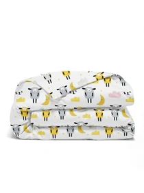 Дитяча постільна білизна в ліжечко SHEEPS Cosas модель SheepYellowGreyBeige_Honey11_140 Фото