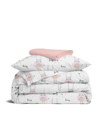 Дитяча постільна білизна в ліжечко FAIRY BUNNY Cosas модель BunnyFairy_Rose_140 Фото