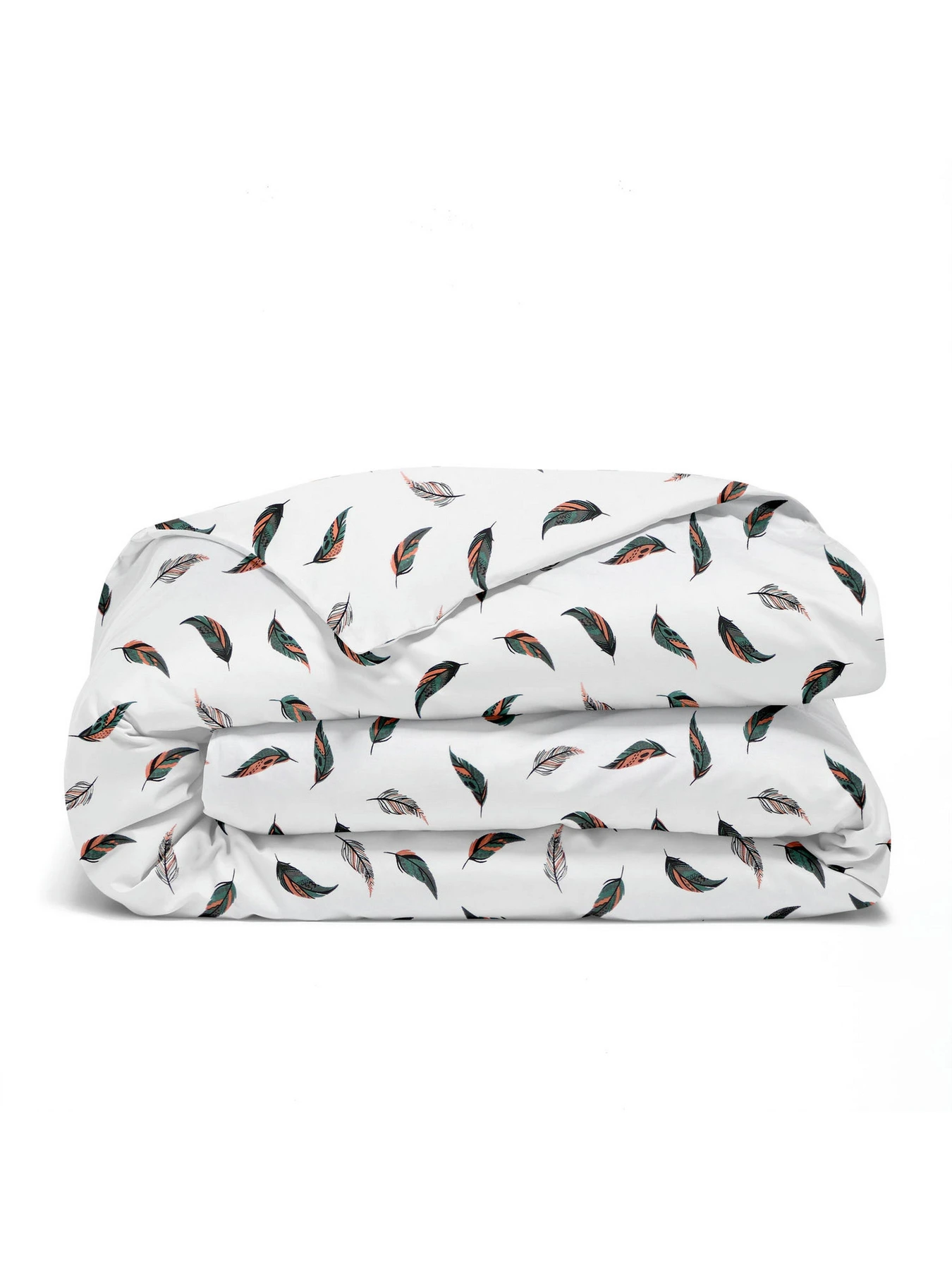 Дитяча постільна білизна в ліжечко FEATHER Cosas модель FeatherRedGrey_Grey52_140 Фото