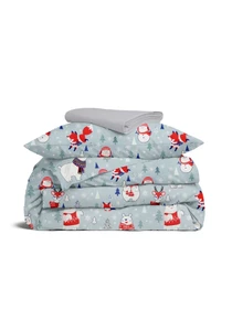 Детское постельное белье в кроватку WINTER ANIMALS Cosas модель AnimalsWinterGrey_52Grey_140 Фото