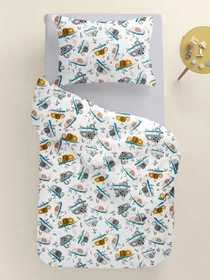 Дитяча постільна білизна в ліжечко CHAMELEON Cosas модель ChameleonGreyBrown_52Grey_140 Фото