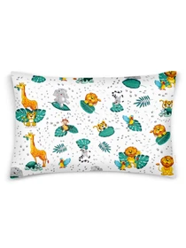 Детское постельное белье в кроватку ZOO ANIMALS Cosas модель AnimalsZooPaws_52Grey_140 Фото