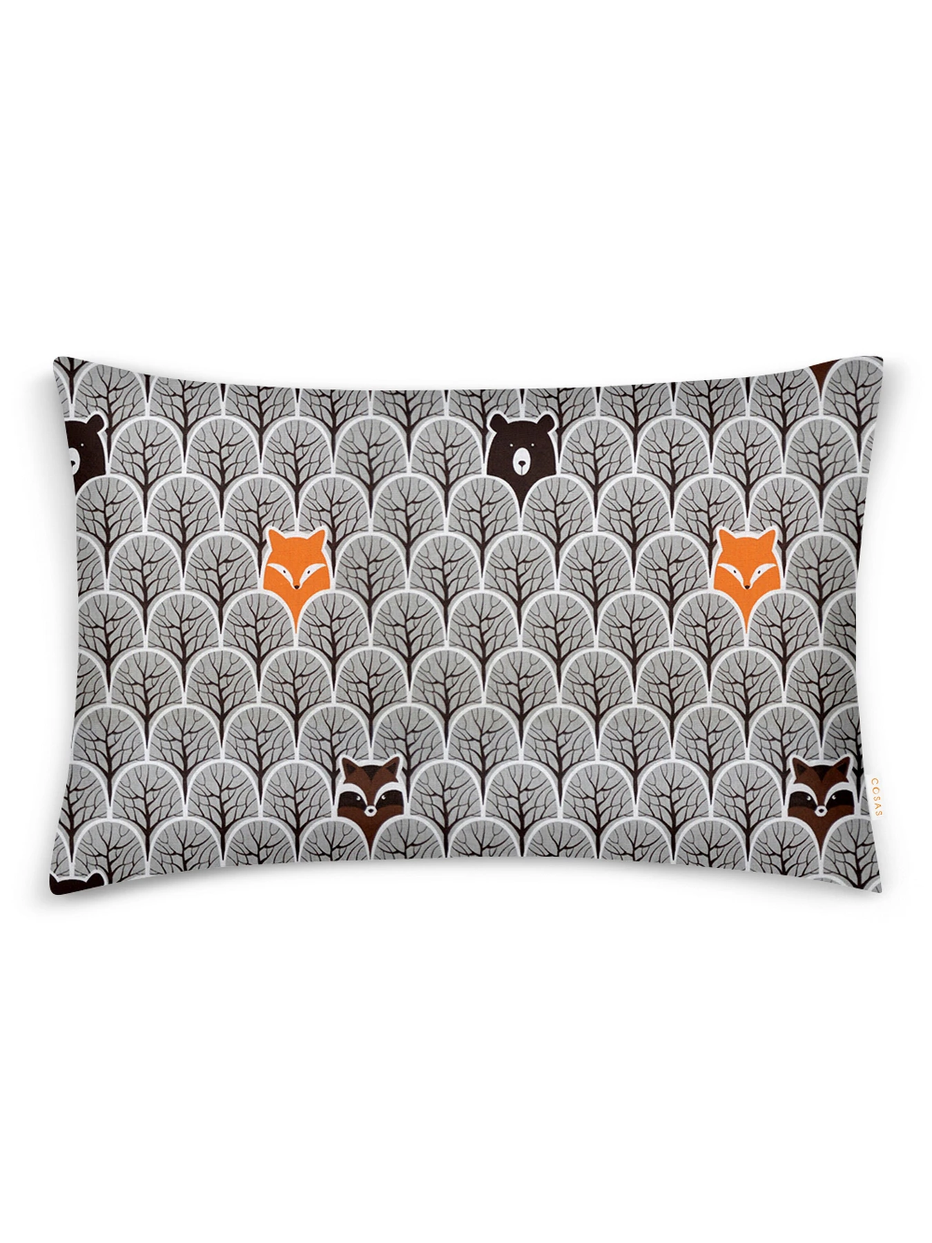 Детское постельное белье в кроватку WOOD ANIMALS Cosas модель BearsWoodGrey_98Cappuccino_140 Фото