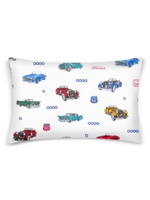 Детское постельное белье в кроватку RETRO CARS Cosas модель CarsRetroRoute66_El80-CellAshblue_140 Фото