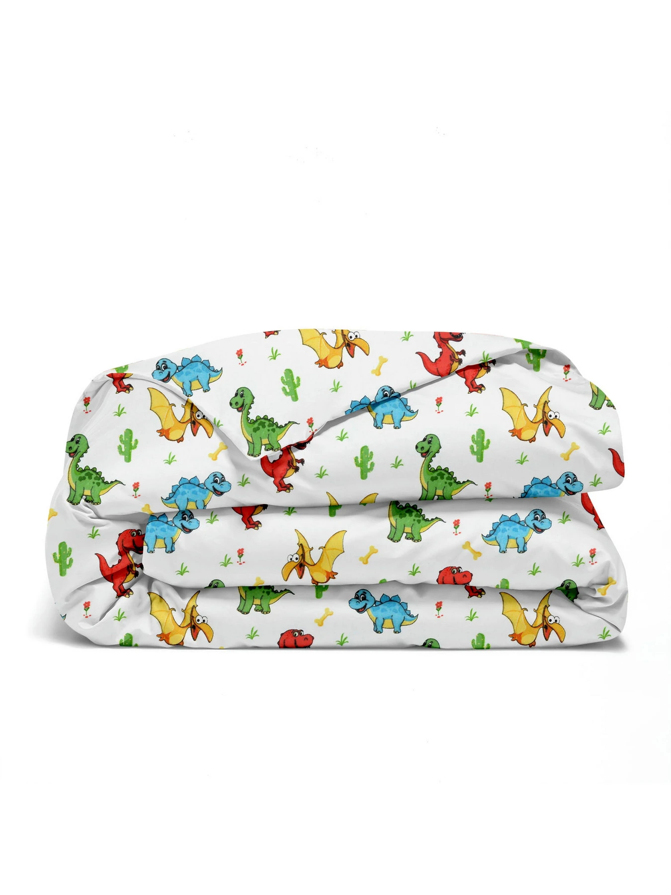 Дитяча постільна білизна в ліжечко COLORFUL DINO Cosas модель DinoBabyColor_11Honey_140 Фото