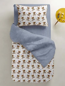Дитяча постільна білизна в ліжечко BEAR Cosas модель Mishki_polosa_11 Фото