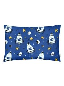 Детское постельное белье в кроватку BLUE SPACE Cosas модель LupariSpace_ZigSea_140 Фото