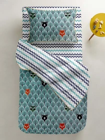 Детское постельное белье в кроватку BLUE WOOD BEAR Cosas модель Mishki_les_11 Фото